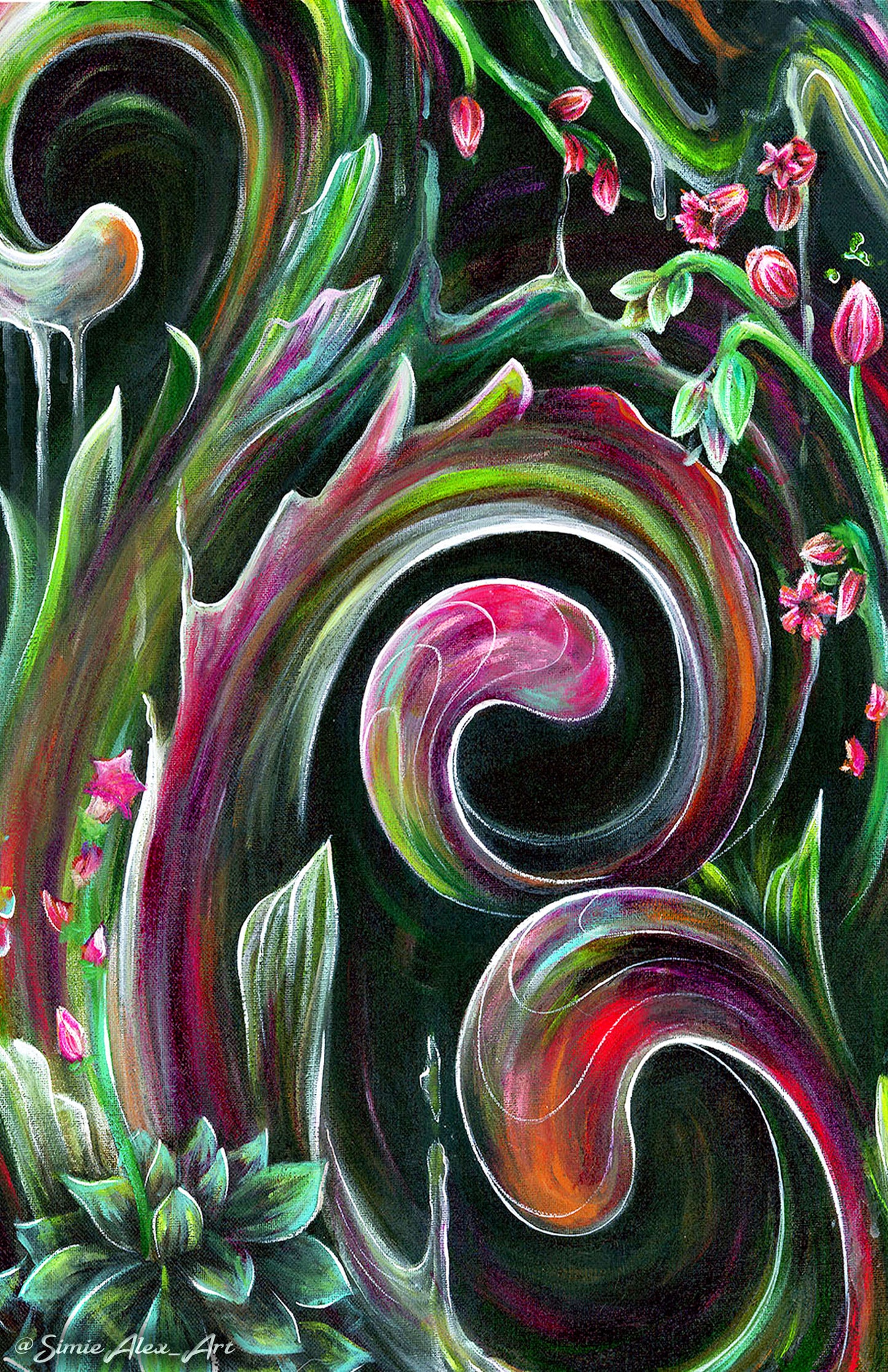 'Succulence' Canvas Print 11" x 17"
