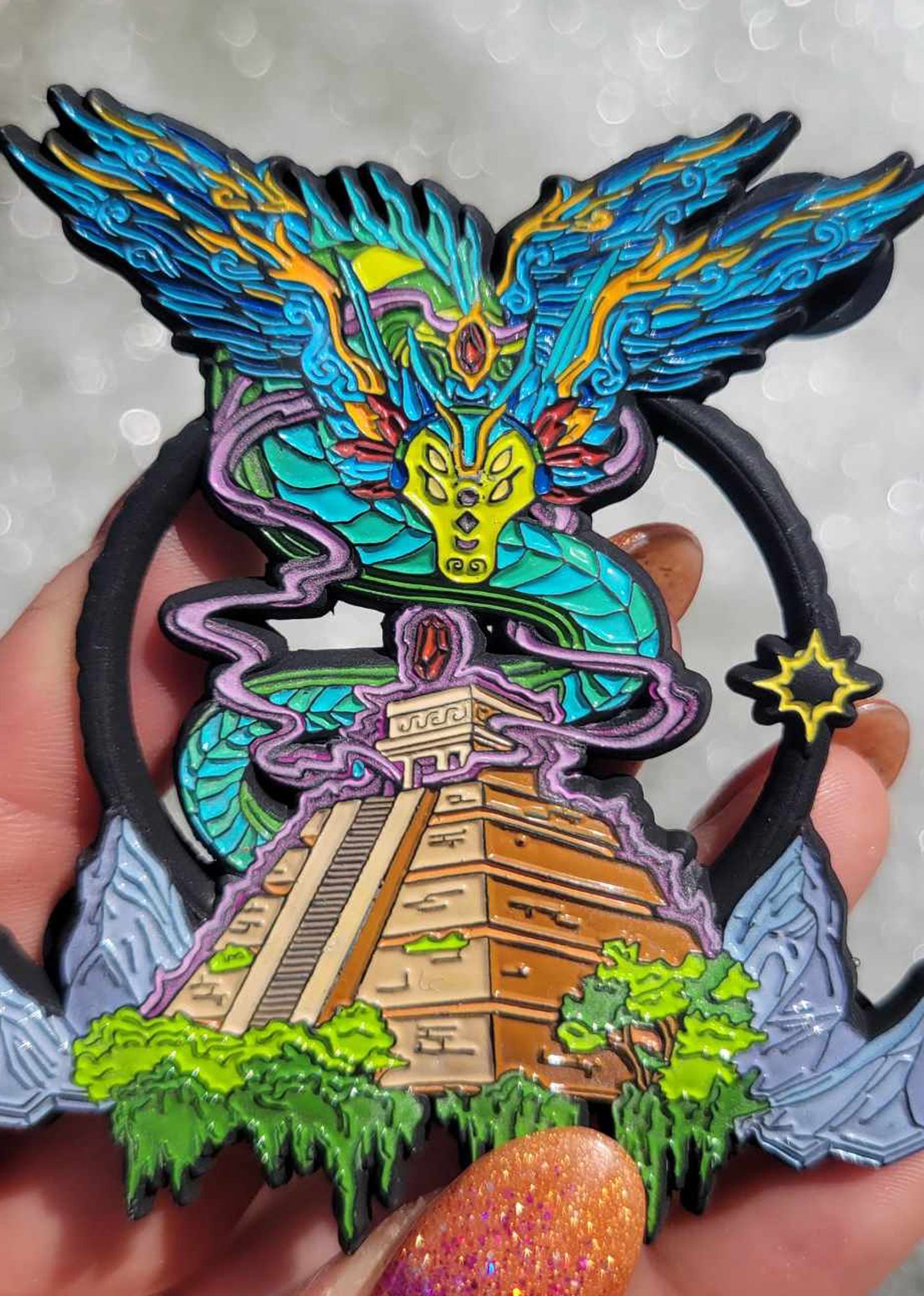 Quetzalcoatl Enamel Pin