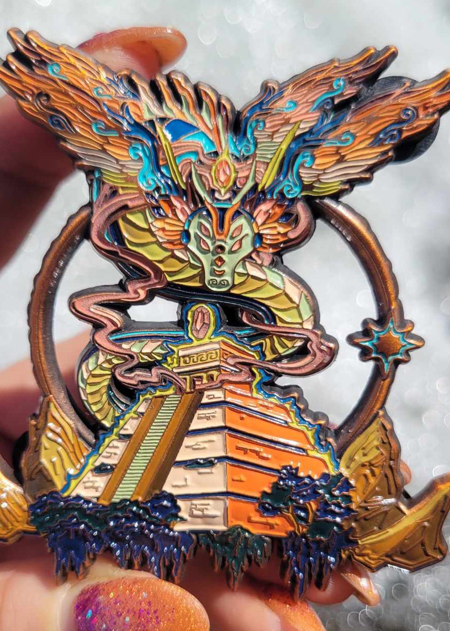 Quetzalcoatl Enamel Pin