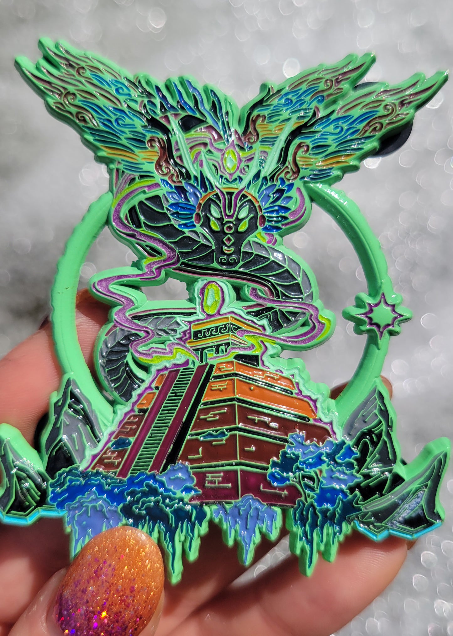 Quetzalcoatl Enamel Pin
