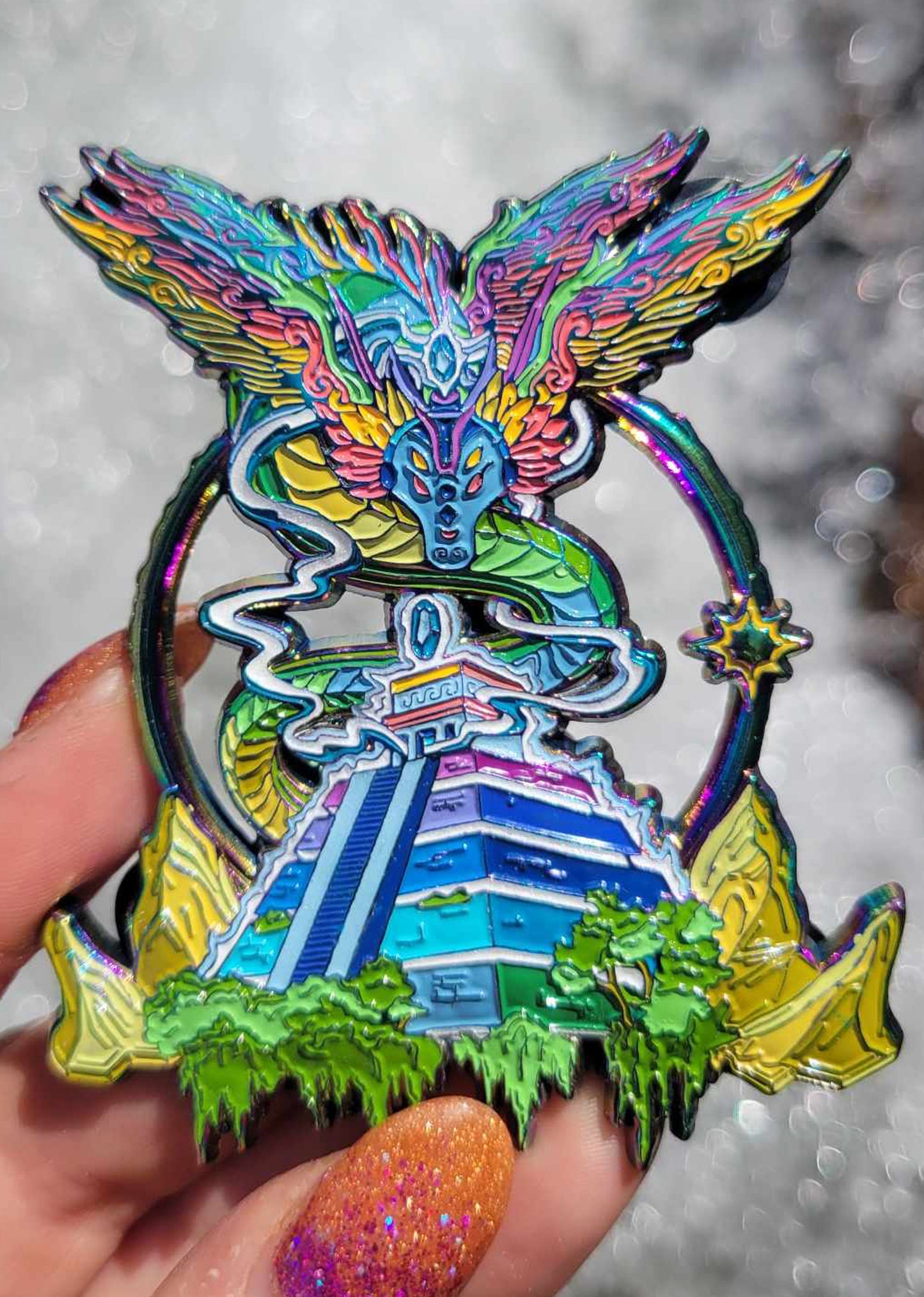 Quetzalcoatl Enamel Pin