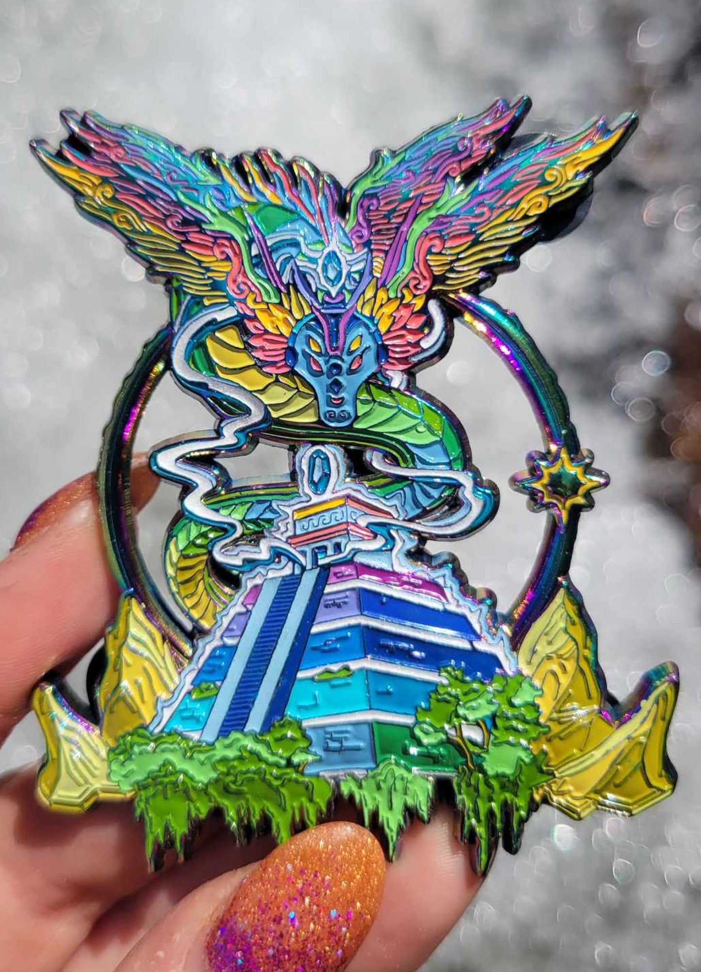 Quetzalcoatl Enamel Pin
