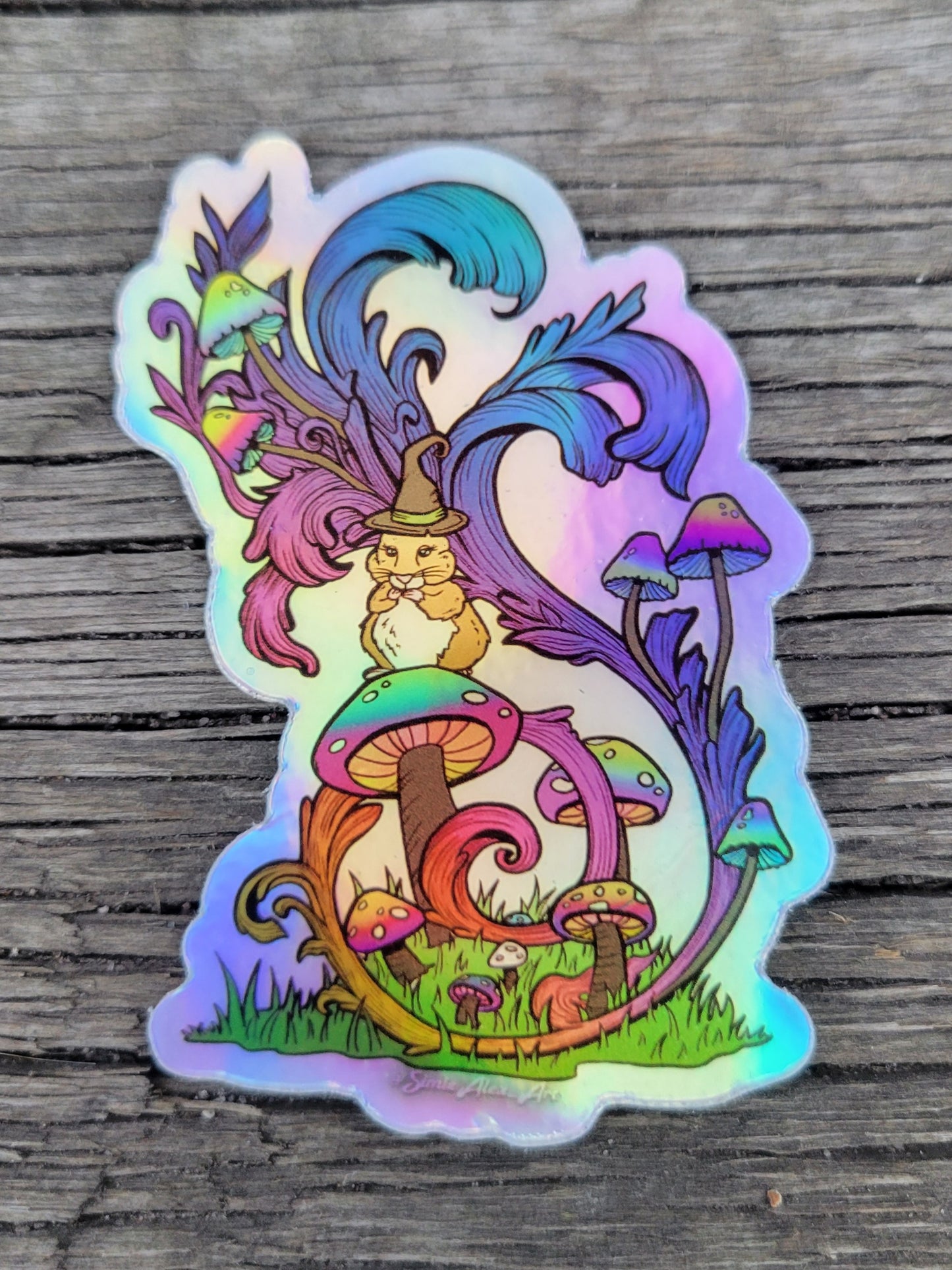 Mice-Celium Holographic Sticker