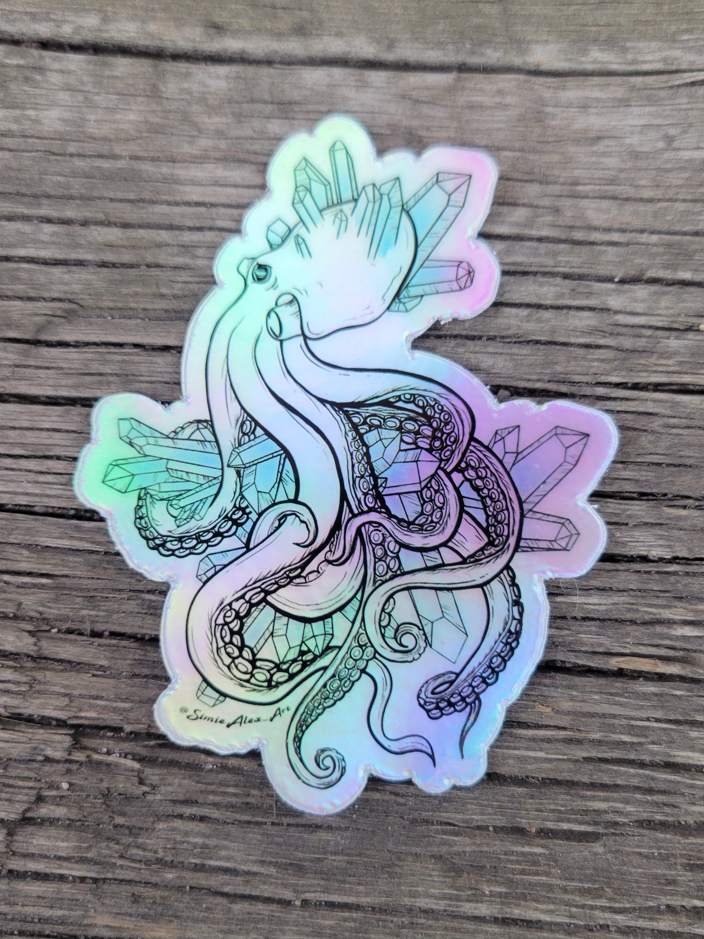 Crystalopod Holographic Sticker