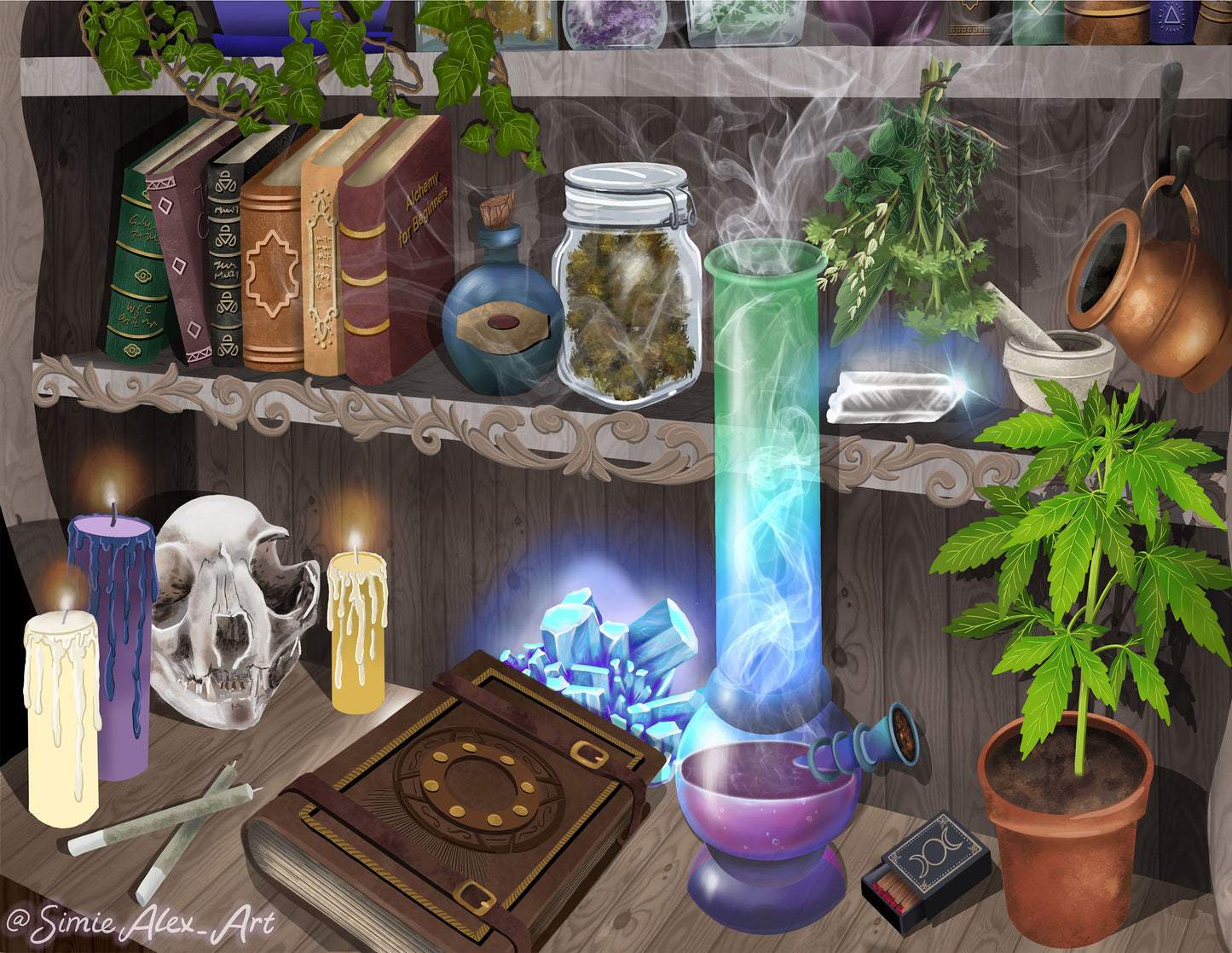 'Herbal Altar' Art Print