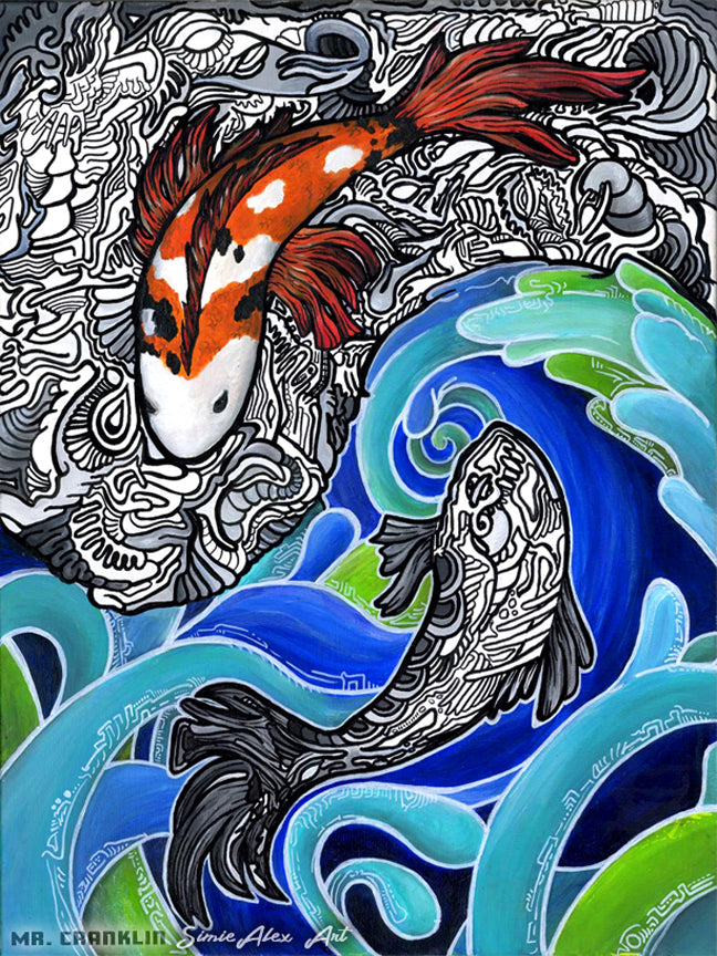 'Joining of Pisces' Art Print