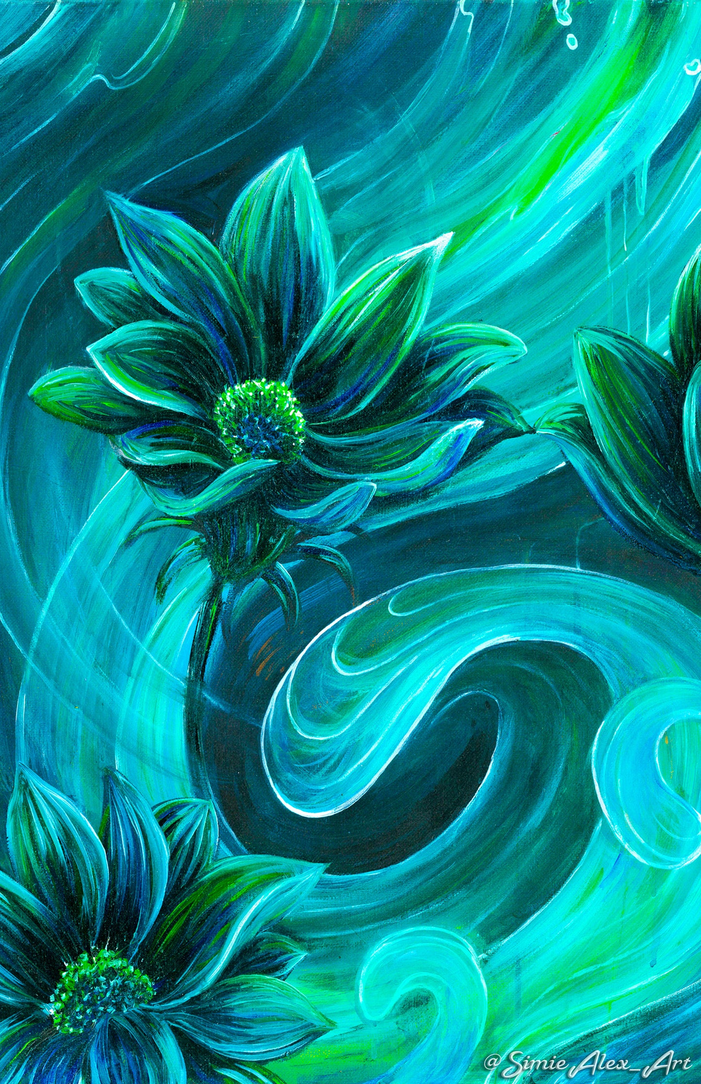 'Lotus' Canvas Print 11" x 17"