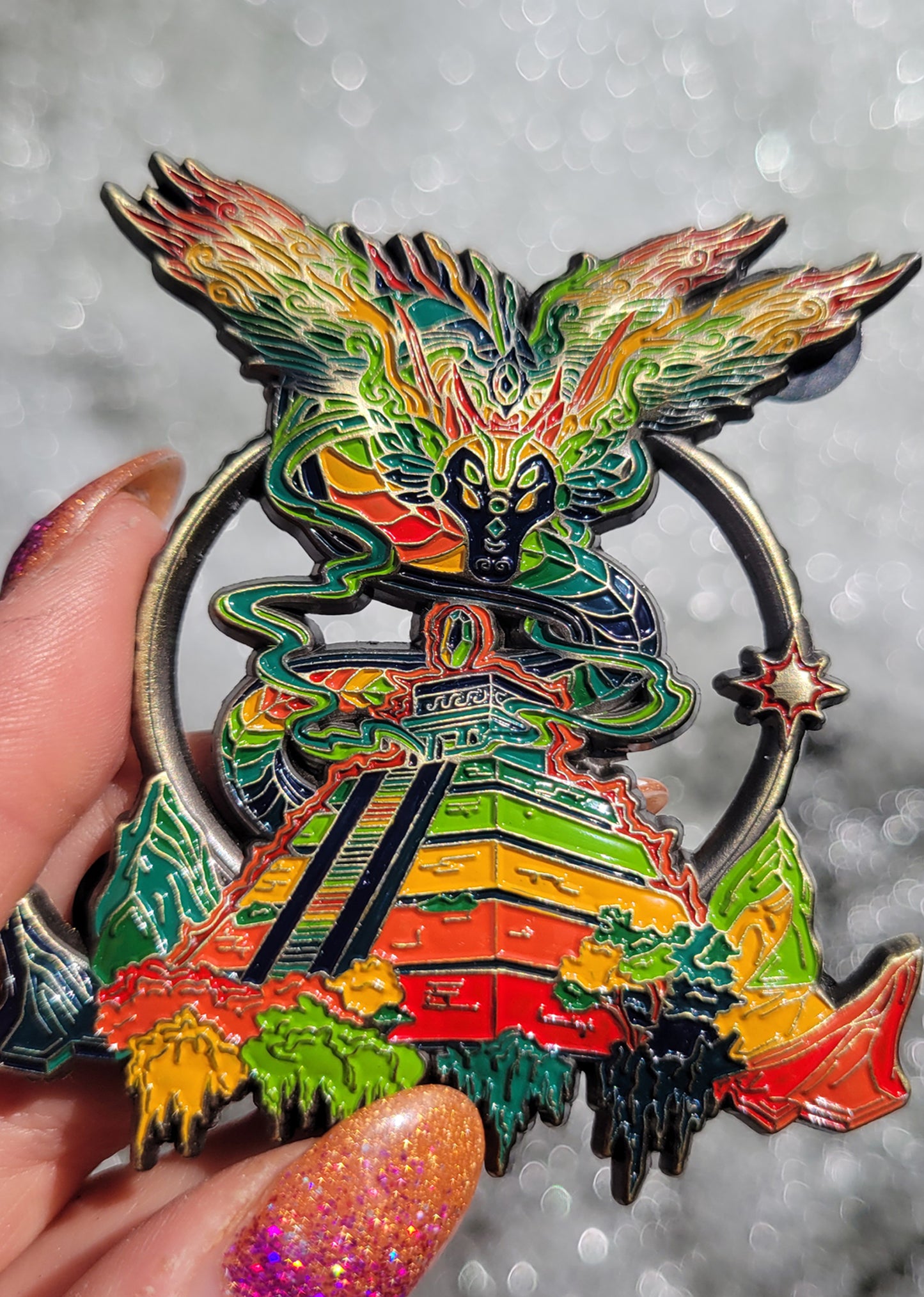 Quetzalcoatl Enamel Pin