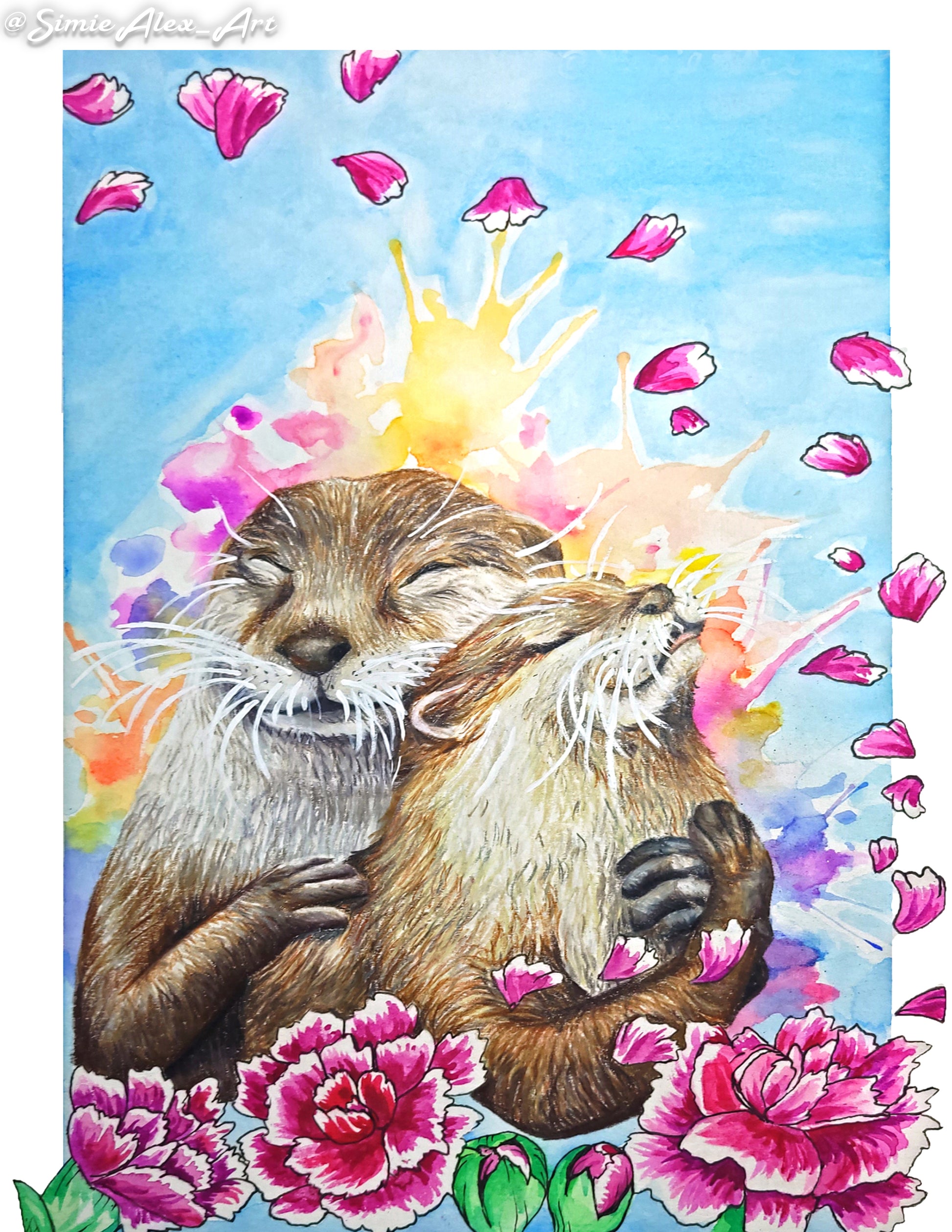 Significant Otter' Art Print – SimieAlexArt
