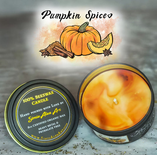 Pumpkin Spice Beeswax Candle