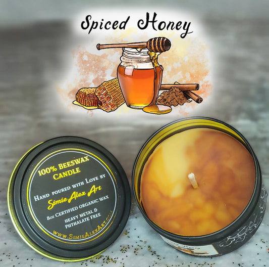 Spiced Honey Beeswax Candle