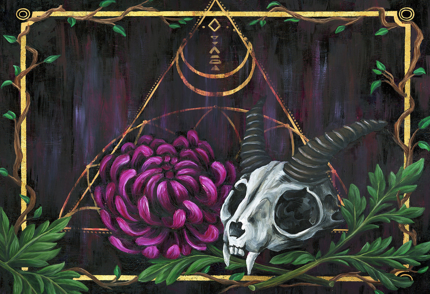 'Memory of a Horned Familiar' Original painting